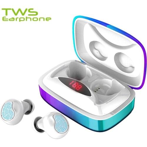 TWSearphone X29 Bluetooth 5.0 Headphone Touch Control True Wireless Earphones With LED Display Earbuds 6D Stereo HD Call Earset
