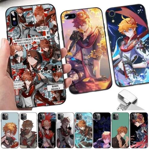 Yinuoda Genshin Impact Tartaglia Phone Case for iPhone 11 12 pro XS MAX 8 7 6 6S Plus X 5S SE 2020 XR case