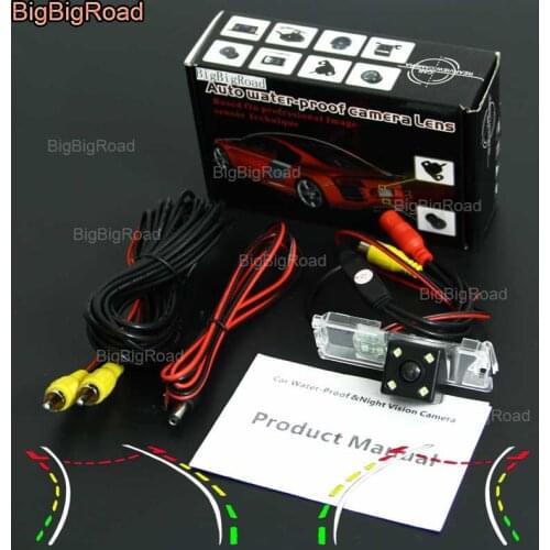 BigBigRoad Car Intelligent Track Rear View Camera For Volkswagen CC / Golf 4 5 7 /lamando / BORA / Amarok / Robust 2010-2014