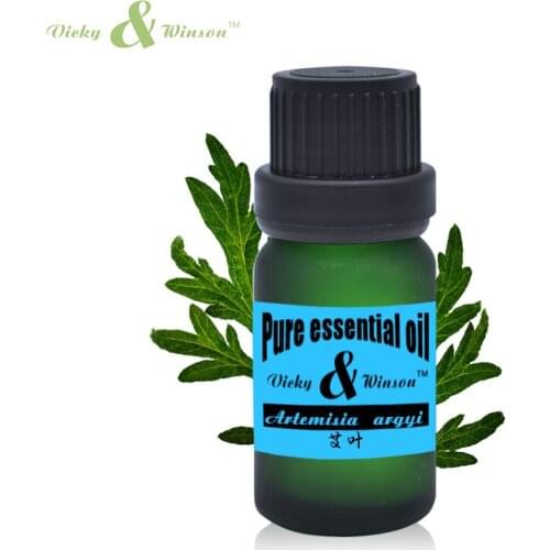 Vicky&winson Artemisia argyi essential oil 10ml Absinthium Folium oil 100% pure plant Herbal medicine oils herbal oil VWDF1