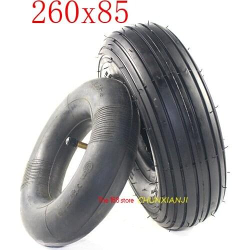 High quality 1pcs tyres 260x85 (10"x3" 3.00-4 ) Knobby Scooter, ATV and Go Kart Tire and inner Tube Set 260*85 tyre