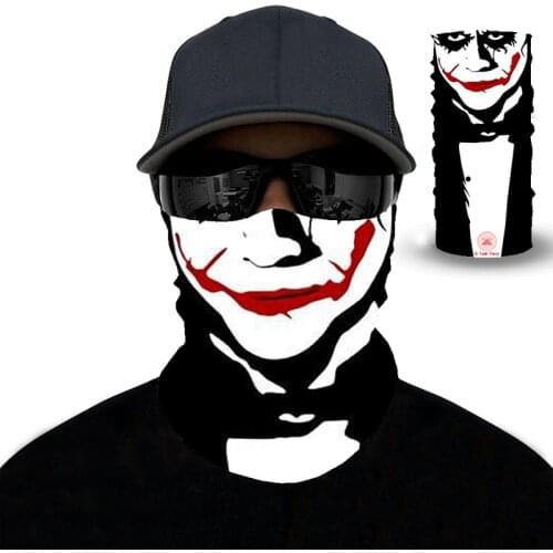 3D printing funny graphic scarf Mens and womens magic sports riding dust-proof headscarves Face mask hair accessories