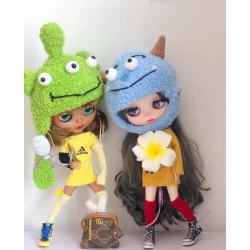 1/6 Doll hat handmade hat for Blyth dolls in Animal shape