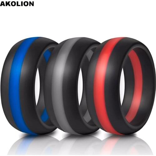 1PCS Mans Silicone Mold Wedding Ring New Silicone Wedding Round Solid Environmental Cool