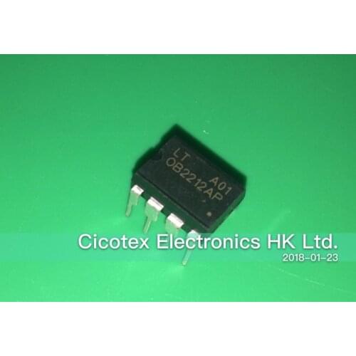 10pcs/lot OB2212AP DIP8 HIGH PRECISION AND LOW POWER PWM SWITCH POWER CONTROLLER CHIP IC