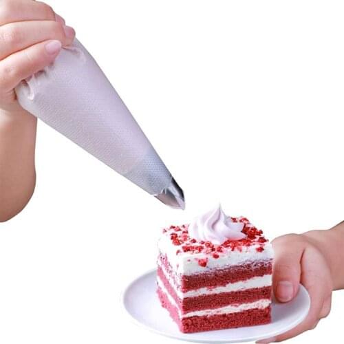 100pcs Thickened Piping Bags Disposable Pastry Bag Clear Cookies Icing Bag Pastry Frosting Cream Bag Cupcake Decorating Supplies