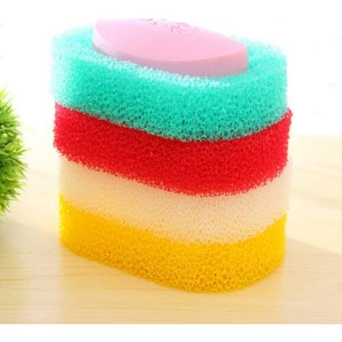 2019 candy Creative Foam Sponge Soap Dishes Plate Box Case For Bathroom Kitchen Shower Soap Saver Tray@2