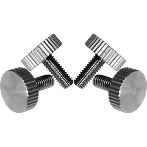 2pcs M3 stainless steel flat head knurled hand screws round hands twist bolts grip screw handle knob bolt CB835 6mm-30mm long