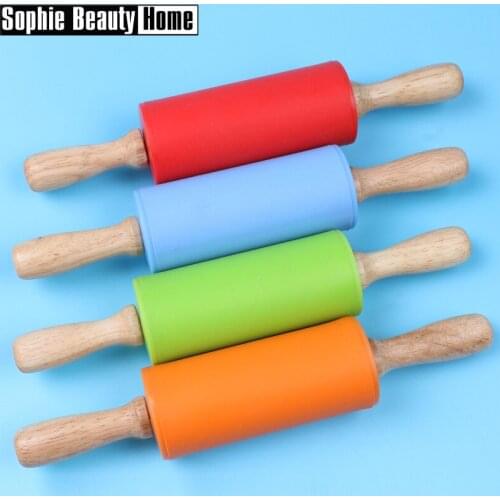 5D DIY Diamond Painting Tools Wood Handle Silicone Roller Accessories For Diamond Painting Cross Stitch Sticking Tightly Easily