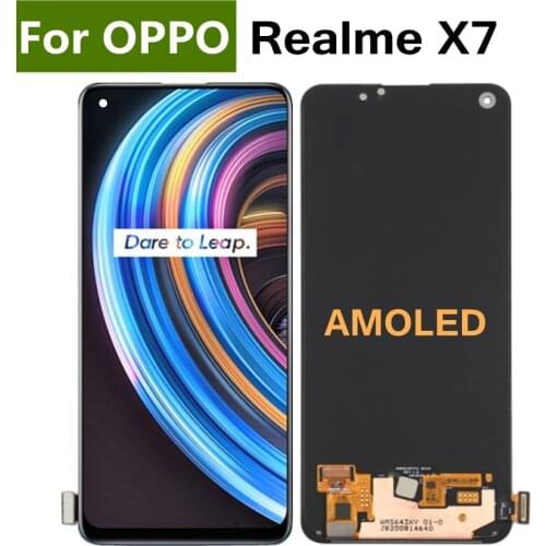 6.4" AMOLED For Realme X7 LCD Display Touch Screen Digitizer Assembly for Oppo Realme x 7