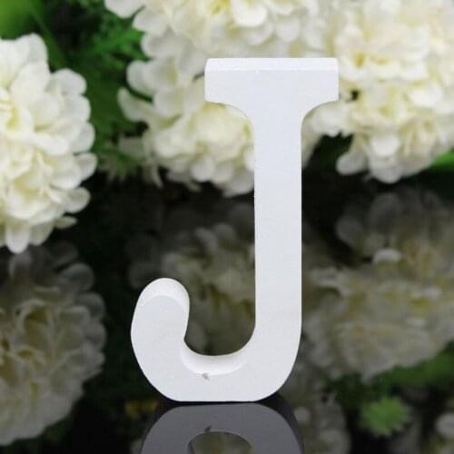 8cm Letters Alphabet "J" Wedding Party Decoration Wooden Ornaments Freestanding