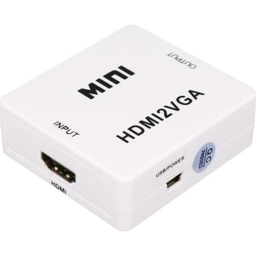 HD to VGA cable adapter with audio HDMI-compatible to VGA output for PS4 PS4 pro PC laptop monitor