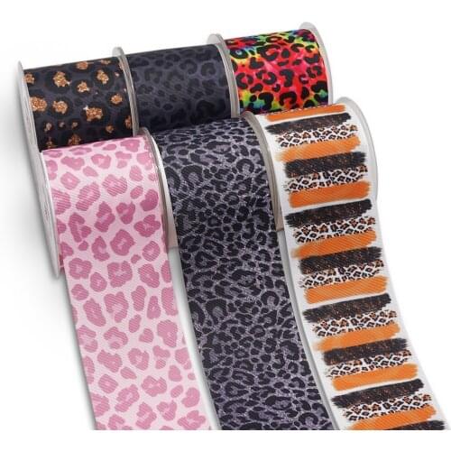 Choshim accessories 10 Yards Per Size Animals Ribbon Printed Grosgrain Ribbon DIY Bow Bag Material 56358