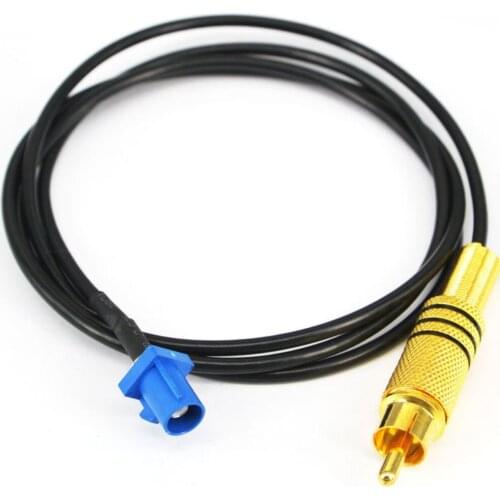 10 Pieces GPS Antenna Cable Fakra C male to RCA male Pigtail RG174 1.5M