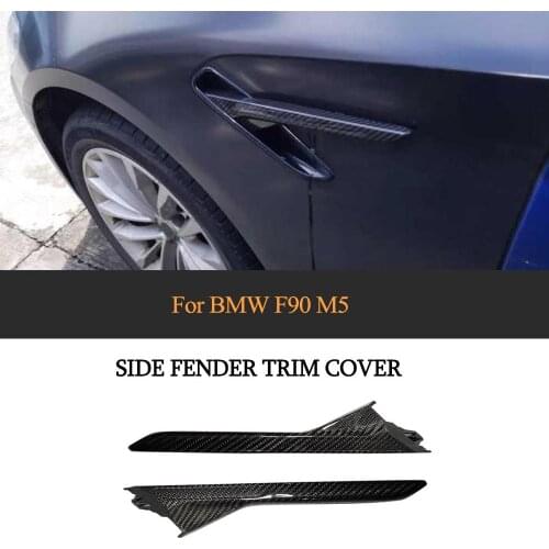For New F90 M5 Carbon Fiber Car Fender Vent Trim For BMW F90 M5 2018 Automotive Exterior Parts Car Styling