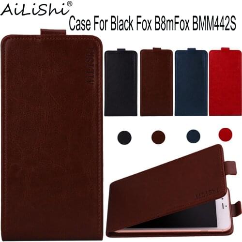 AiLiShi Case For Black Fox B8mFox BMM442S Luxury Flip Top Quality Leather Case Exclusive 100% Phone Protect Cover Skin+Tracking