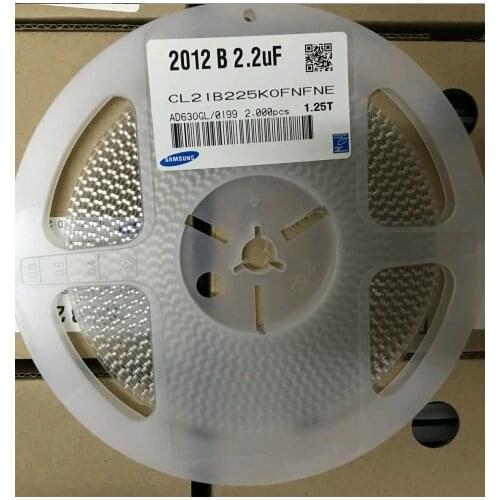 Chip CL21B225KOFNNWG CL21B225KOFNNWE CL21B225KOFNNNG CL21B225KOFNNNE CL21B225KOFNFNG CL21B225KOFNFNE 0805 2.2uF 16V X7R ±10