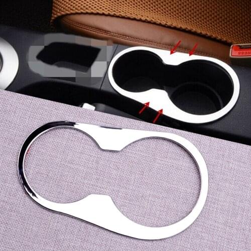 CITALL Console Water Cup Holder Decoration Cover Trim Frame Fit For Nissan Qashqai 2008 2009 2010 2011 2012 2013 Silver