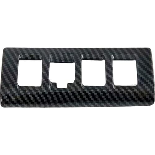 For Subaru Outback Legacy 2020 2021 Car Headlight Switch Button Cover Trim Decor Frame Accessories Carbon Fiber Sticker