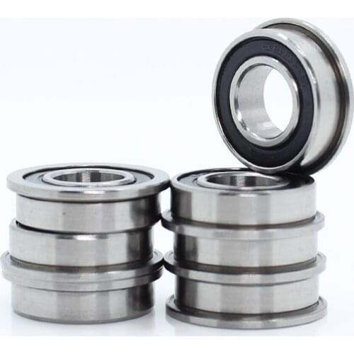 F688-2RS Bearing 8x16x5mm ( 10 PCS ) ABEC-1 Miniature Flanged F688RS Ball Bearings LF-1680DD