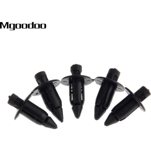 Mgoodoo 100pcs 4mm Motorcycle Bike Fairing Trim Panel Fastener Clips Plastic Rivets Clips For Suzuki Roadster ATV Plastic Screws