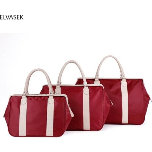 Fashion Large Travel Bag 2021 Women New Cabin Tote Bag Handbag Nylon Waterproof Shoulder Bag Female Weekend Gym Bag Female