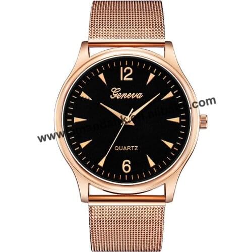 Fashion Alloy Women Rhinestone Watches Round Analog Quartz Dress Men Wrist Watch Casual Men Women Geneva Watches 640