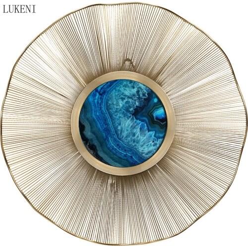 New Chinese Style Light Luxury Style Living Room Wall Decoration Creative Sofa TV Background Wall Decorative Flower Ornaments