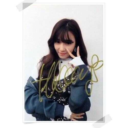 SNSD TIFFANY autographed signed original photo 4*6 inches collection new korean freeshipping 012017 01
