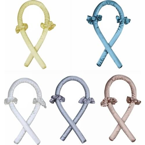 New Heatless Curling Rod Headband Curls Silk Ribbon Lazy Curler Hair Rollers Sleeping Soft Wave Formers Women Hair Styling