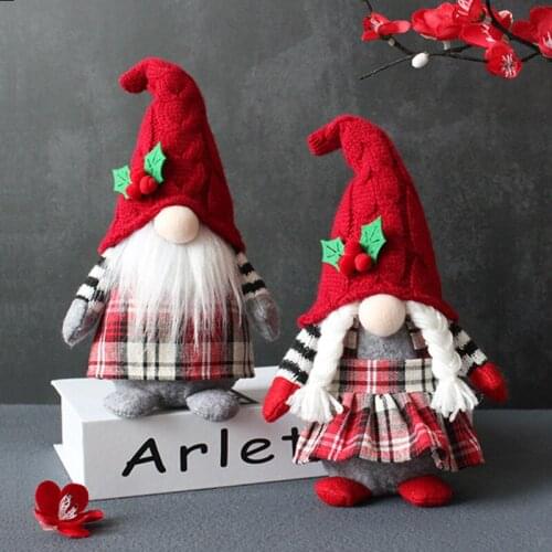 Merry Christmas Decoration for Home Christmas Doll Gnome Santa 2021 Table Christmas Ornament Happy New Year 2022 Gifts Navidad