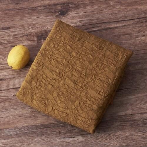 High quality wool fabric Autumn and winter yellow tissu one-piece dress clothing tissus