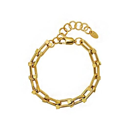 2021 Unique Design Horseshoe Buckle U-shaped Chain Titanium Steel Bracelets For Women Fashion Jewelry Drop Shipping