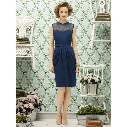 Free shipping vestido de festa 2018 new arrival fashion sexy blue short elegant party formal women summer bridesmaid dresses