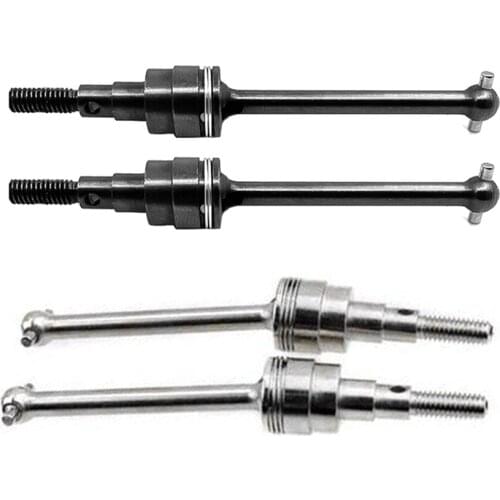 2Pcs Car Drive Shaft for 1/10 Tamiya CC01 Pajero 4WD Upgrade Accessories Metal Tire Drive Shaft Universal Joint CC01-010