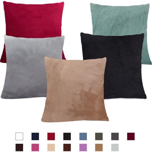 2 pieces Plush Cushion Cover for Sofa Pillowcases Cushion Covers Decorative 45*45cm Couch Covers Livingroom Pillow Case