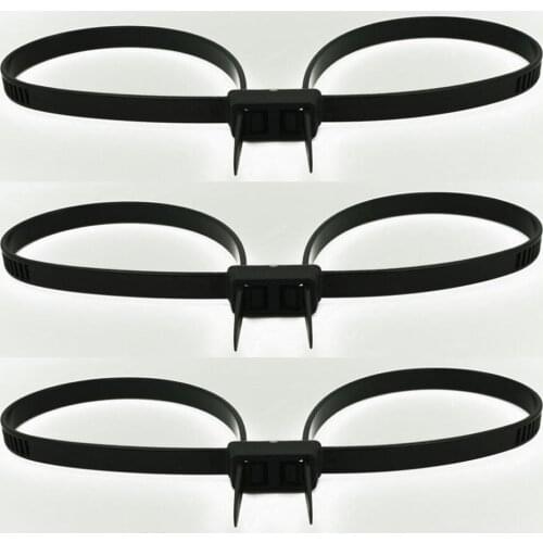 3pcs/lot Extra Strong 250lb Double Flex Cuff Zip Ties handcuffs Disposable Restraints
