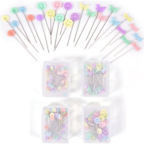 50pcs/set Patchwork Needle Craft Flower Button Head Pins Embroidery Pins For DIY Quilting Tool Sewing Accessories