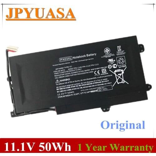 7XINbox 11.1V 50wh Original PX03XL Laptop Battery For HP ENVY 14 Sleekbook HSTNN-LB4P TPN-C110 714762-2C1