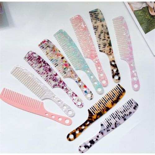19CM Hollow Comb Acetate Detangling Hairbrush Anti-static Hairdressing Tools Anti-static Hair Combs Comfortable