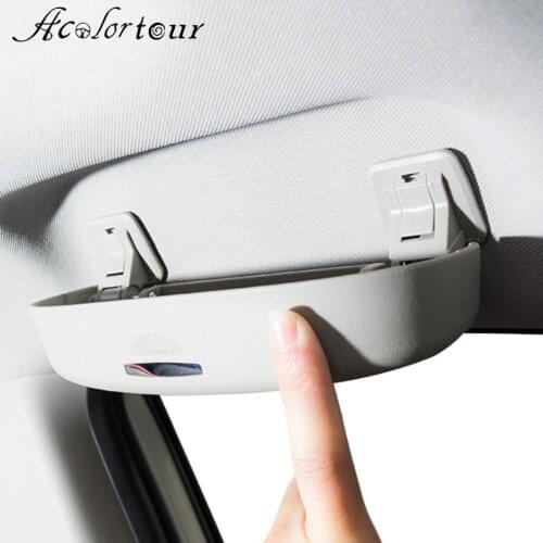 Car Styling Sunglasses Holder Eyeglasses Storage Box Case for Toyota Corolla RAV4 CHR Highlander 2019 Interior Parts