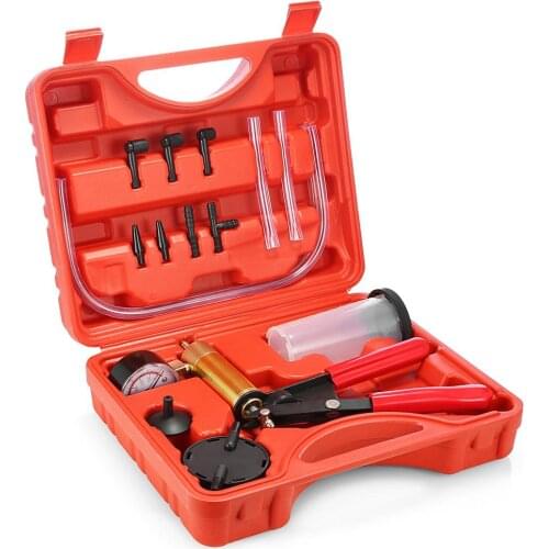 Car Hand Held Vacuum Pump Kit Brake Fluid Bleeding Tools for Auto Vacuum Pressure Pump Bleeder Tester Gauge Auto Ferramentas