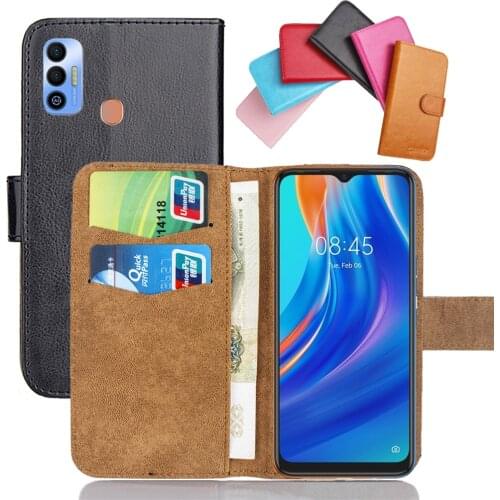 6 Colors Tecno Spark 7T Case 6.52" Leather Fashion Luxury Multi-Function Tecno Spark 7T Case 6.52" Phone Cover Card Slots