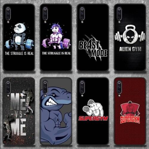Cool Fitness gym Phone Case for Xiaomi mi 6 6plus 6X 8 9SE 10 Pro mix 2 3 2s MAX2 note 10 lite Pocophone F1