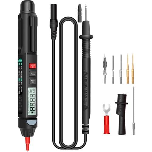 A3007 Pen Multimeter 6000 Counts Digital Multimeter Meter NCV Voltage Current Resistance Capacitance Diode Continuity Test