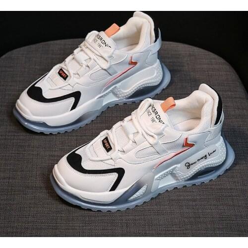 Daddy Shoes Female Ins Tide 2021 Summer New Net Red Transparent Thick Bottom Mesh Casual Breathable Sneakers