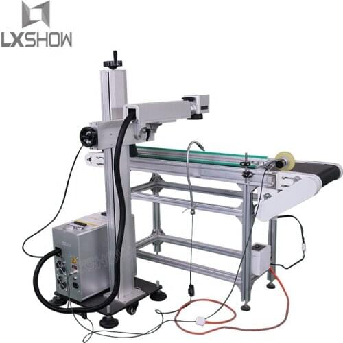 Raycus MAX IPG laser marking machine fiber 20w 30w 50w fly marking for sale