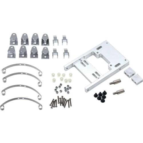 1Set 1/16 RC Car Metal Steering Servo Warehouse For General WPL B14 & 1X Metal Lifting Lugs Large Stroke Steel Plate