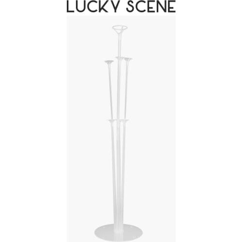 Transparent Balloon Table Pillars Set without Need for Helium, Party Accessories, Transparent S00949