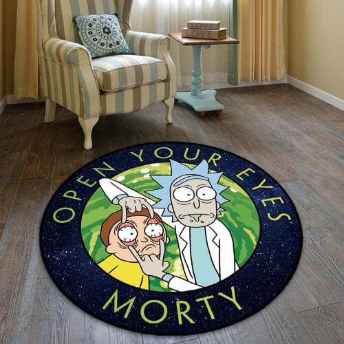 Anime Blue Space Sky Floor Rug Doormat Square Carpet Bedroom Kitchen Living Room Non-slip Mat For Kids Adult